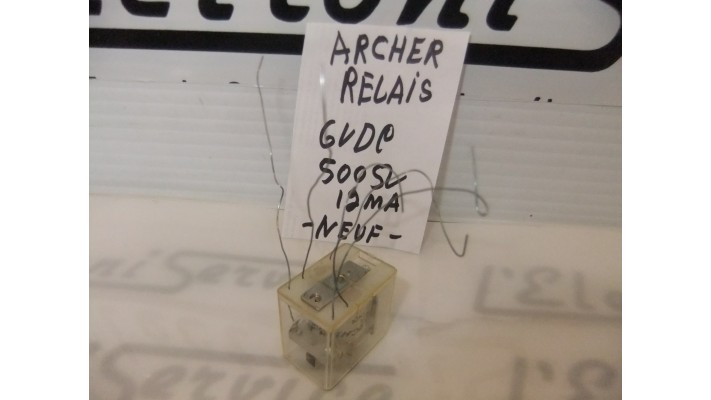 Archer 6VDC 12ma 500 ohms relay